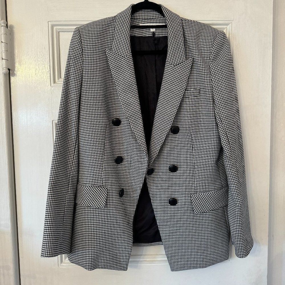 Veronica Beard Leon Dickey Black and White Houndstooth Blazer Jacket - Picture 6 of 14